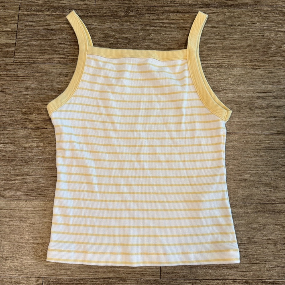 Abercrombie & Fitch Straight Neck Rib Tank